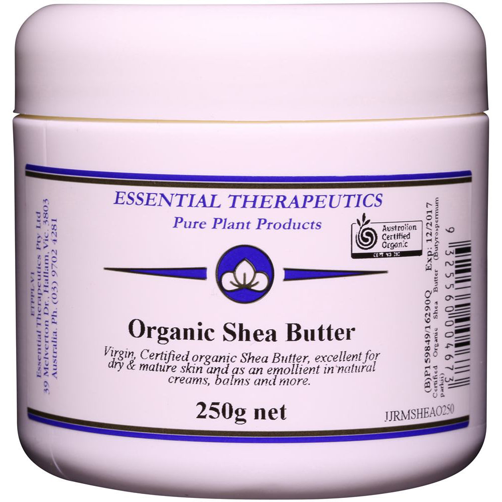 Essential Therapeutics Certified Organic Shea Butter 250g, Excellent For Dry Skin