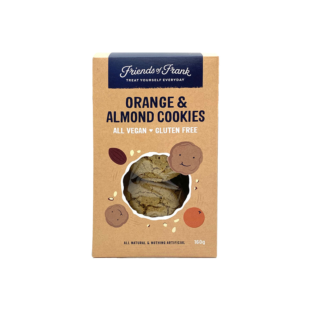 Friends Of Frank Orange & Almond Cookies 160g, Gluten-Free & Vegan