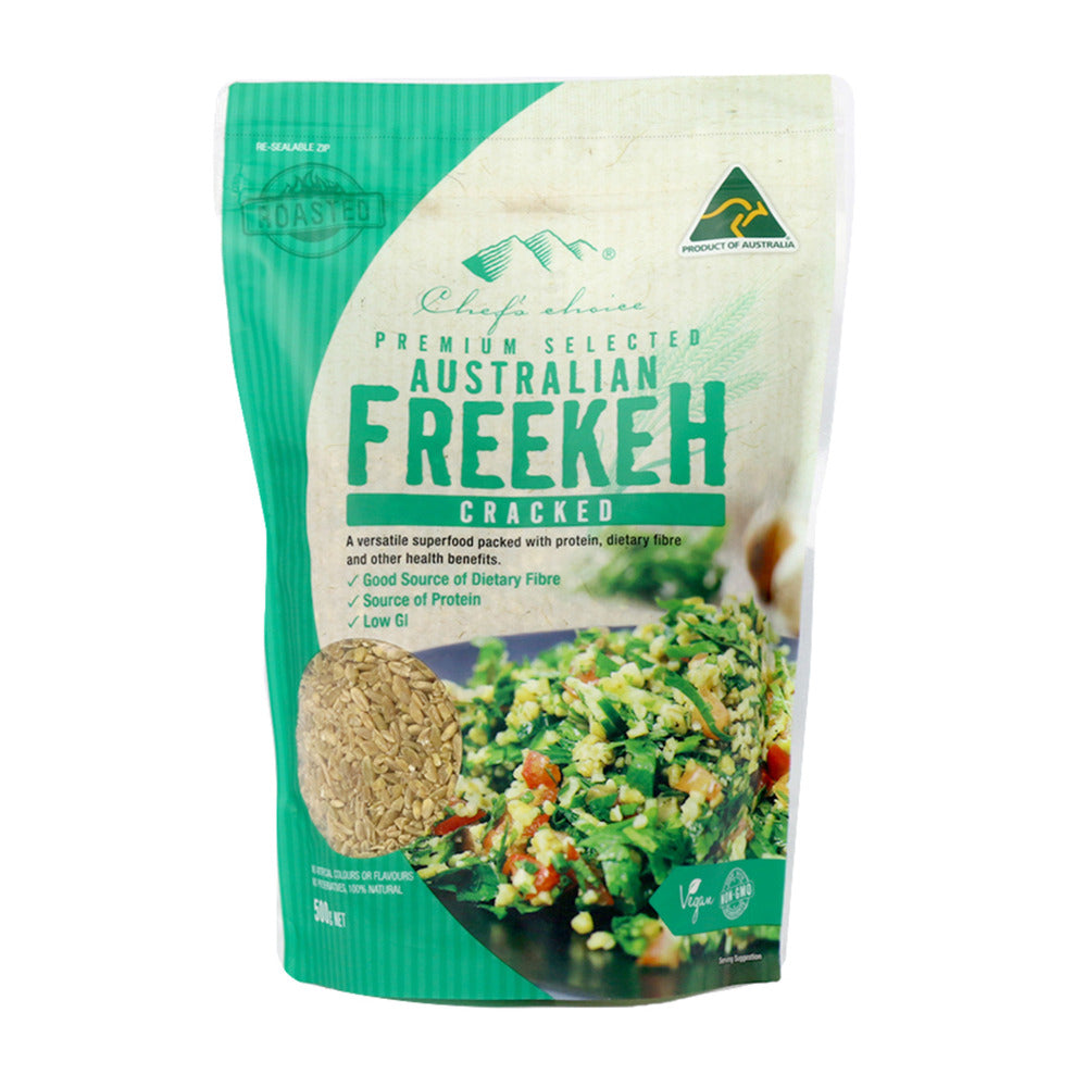 Chef's Choice Australian Cracked Freekeh 500g, Roasted & Non-GMO