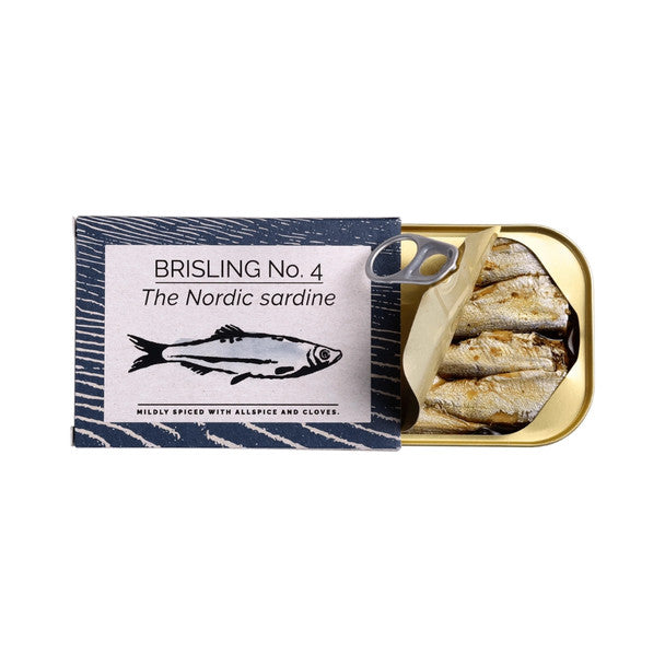Fangst Brisling No.4 The Nordic Sardine 100g, Mildly Spiced With Allspice & Cloves