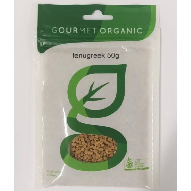 Gourmet Organic Fenugreek Seeds 50g, Certified Organic