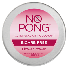 No Pong Bicarb Free Anti Odourant 35g, Flower Power Fragrance