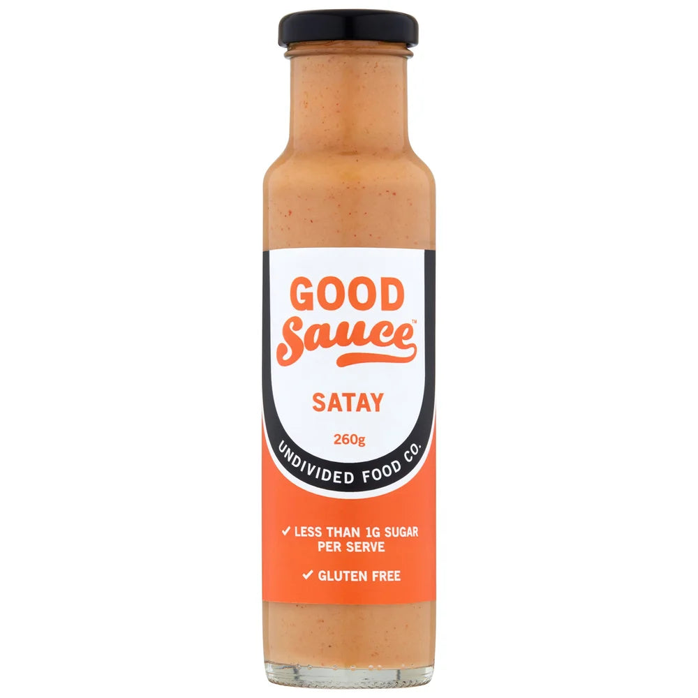 Undivided Food Co. GOOD Sauce™ Satay 260g, 1g Carb Per Serve