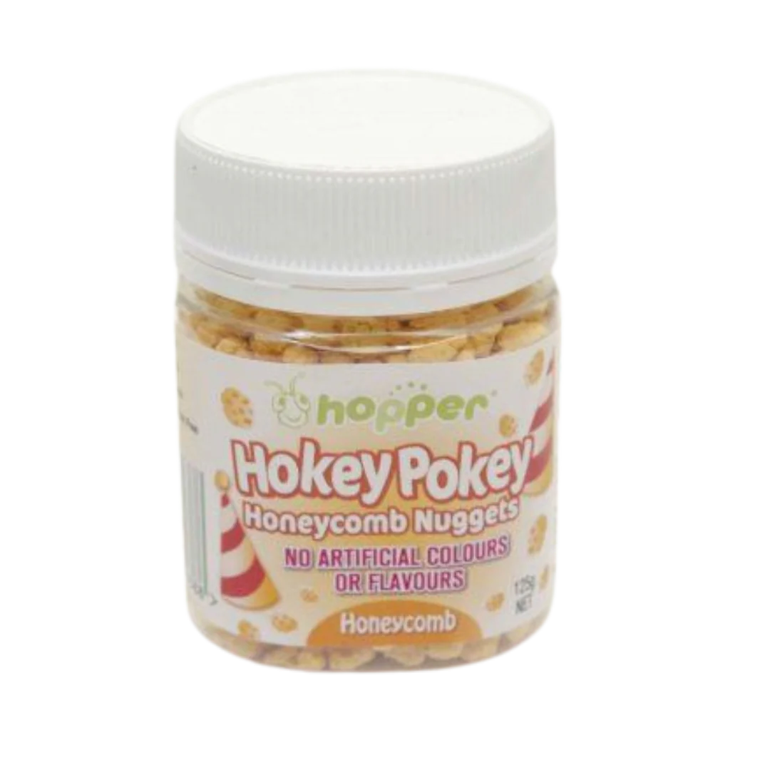 Hopper Gluten Free Hokey Pokey Honeycomb Nuggets 125g, No Artificial Colours Or Flavours
