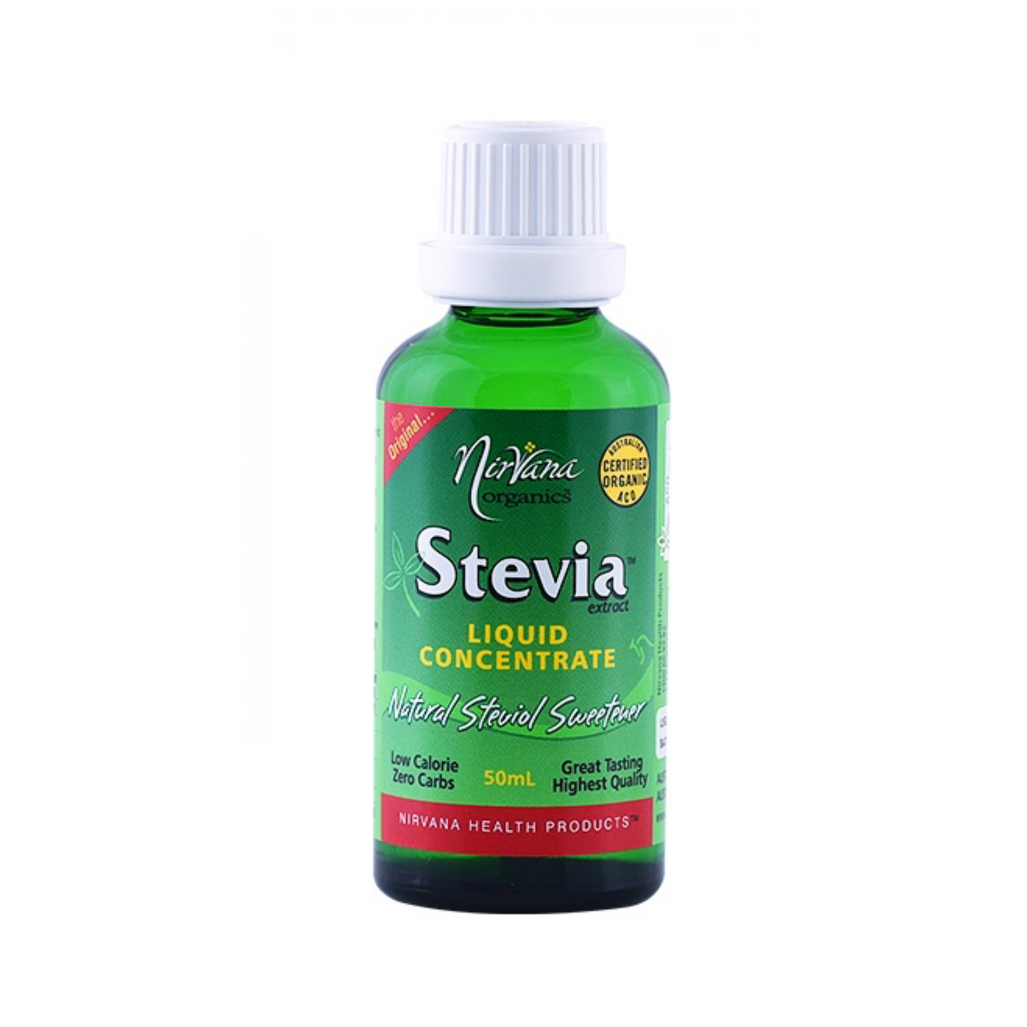 Nirvana Organics Liquid Stevia 15mL, 30mL, Or 50mL, Certified Organic