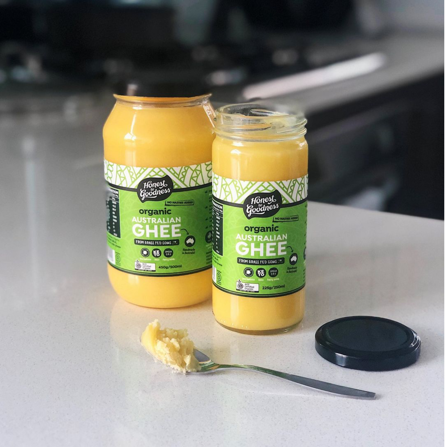 Honest To Goodness Ghee 250ml Or 500ml, Organic & Australian
