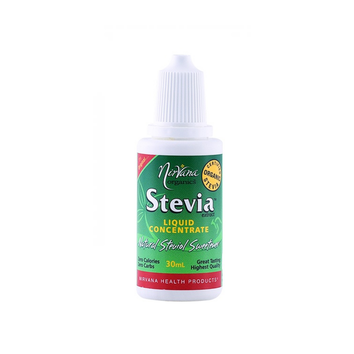 Nirvana Organics Liquid Stevia 15mL, 30mL, Or 50mL, Certified Organic