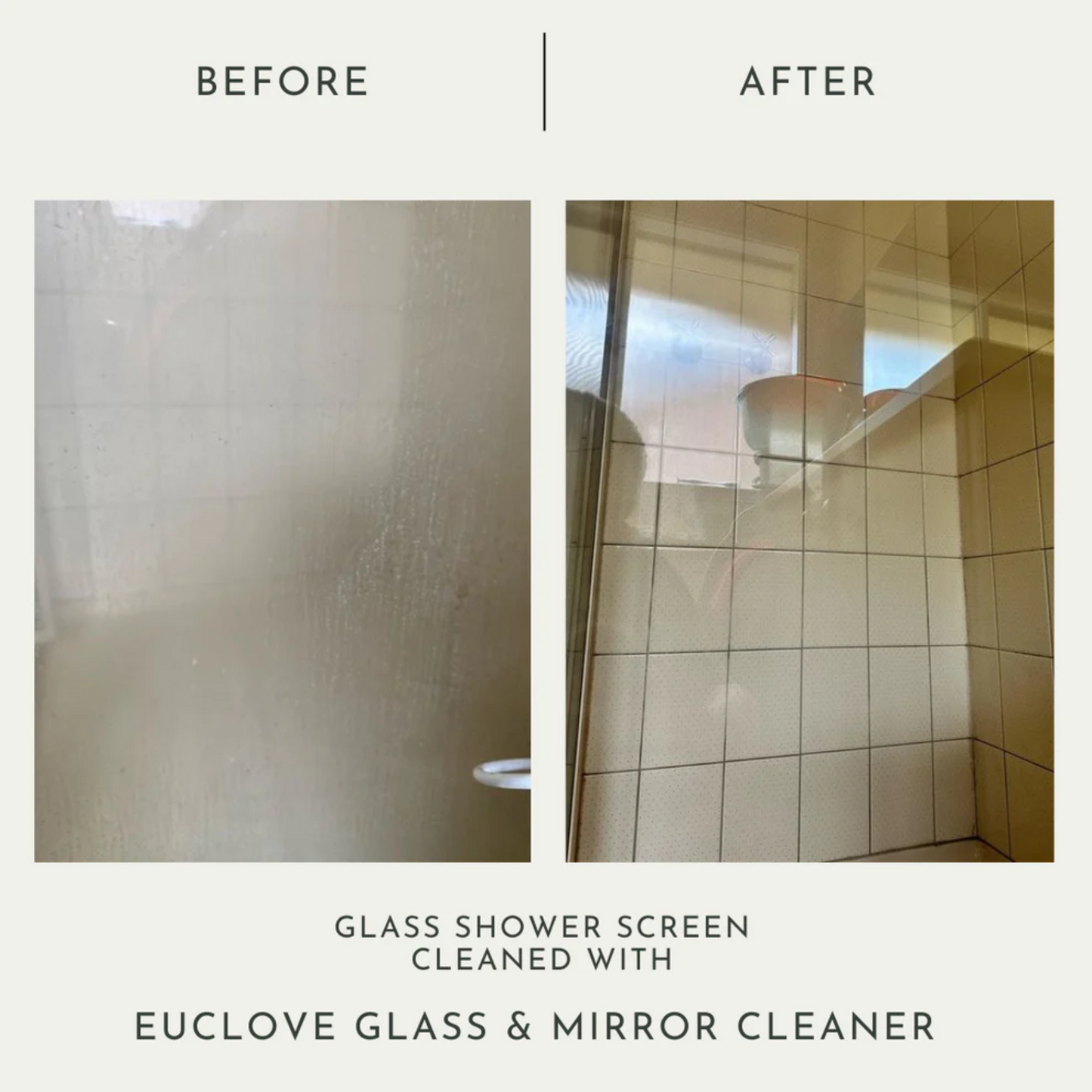 Euclove Glass & Mirror Cleaner 500mL Or 1L, Safe Around Children & Pets