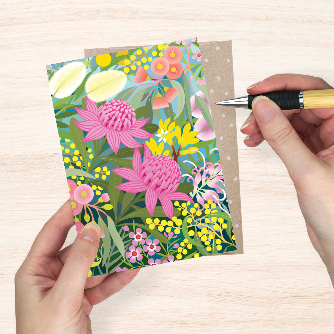 Earth Greetings Native Treasures Card, Claire Ishino Collection (Includes One Card & One Kraft Envelope)