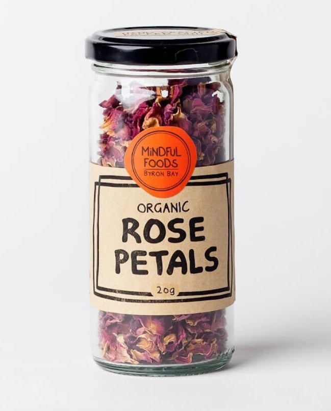 Mindful Foods Organic Rose Petals 15g, Bulgarian Rose Petals