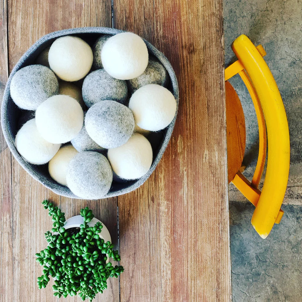 That Red House 100% Pure Wool Dryer Balls, 6 Natural Wool Dryer Balls