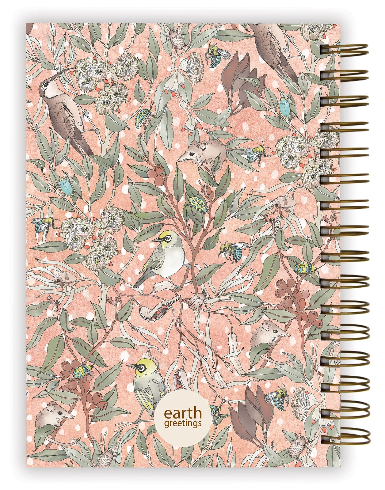 Earth Greetings Your Journal, 200 Lined Pages, Pollinators Design From The Victoria McGrane Collection