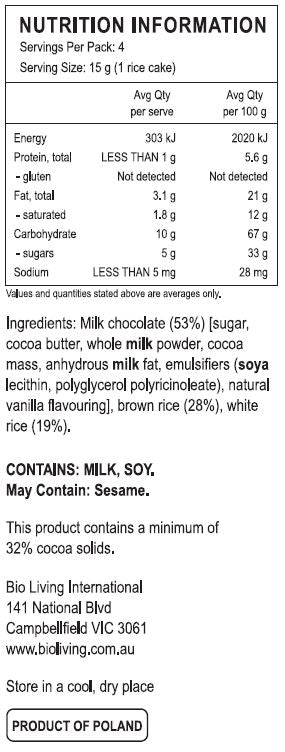 Kupiec Rice Cakes With Milk Chocolate 60g, A Perfect Healthy Snack