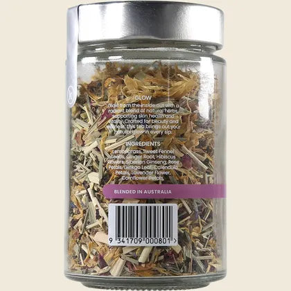 Kintra Loose Leaf Tea Glow 65g, Radiance-Enhancing Herbal Blend