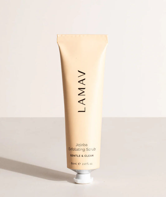 LAMAV Jojoba Exfoliating Scrub 60mL, With Natural Fruit AHAs