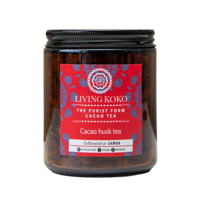 Living Koko Cacao Husk Tea 60g, Aromatic Light Vanilla Flavour With Earthy Tones