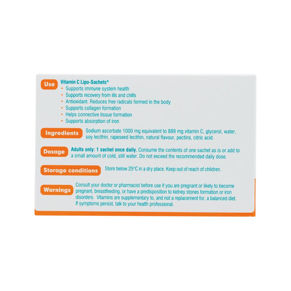 Liposhell Vitamin C Lipo-Sachets® 30 x 5g Oral Liquid Sachets, One Per Day Original Flavour