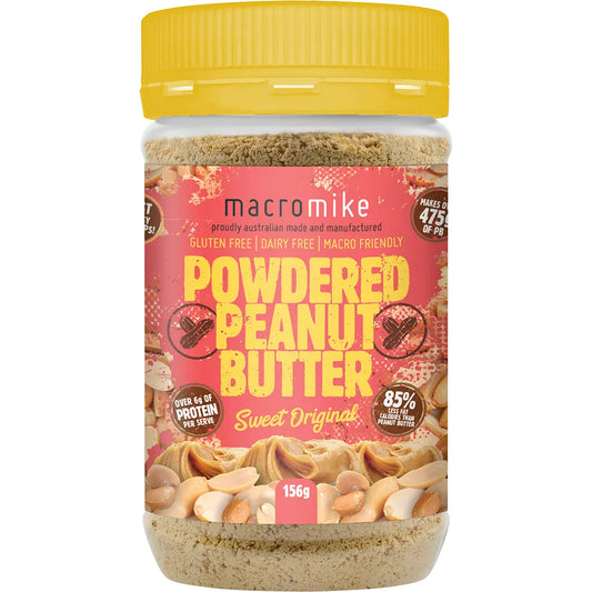 Macro Mike Powdered Peanut Butter 180g, Sweet Original Flavour
