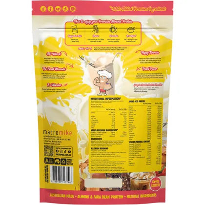Macro Mike Premium Almond Protein Sample Pack 8x40g (320g)