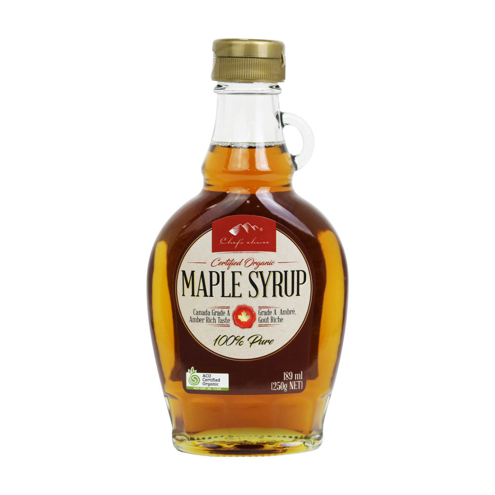 Chef's Choice Certified Organic Maple Syrup 189mL, Canadian Grade A