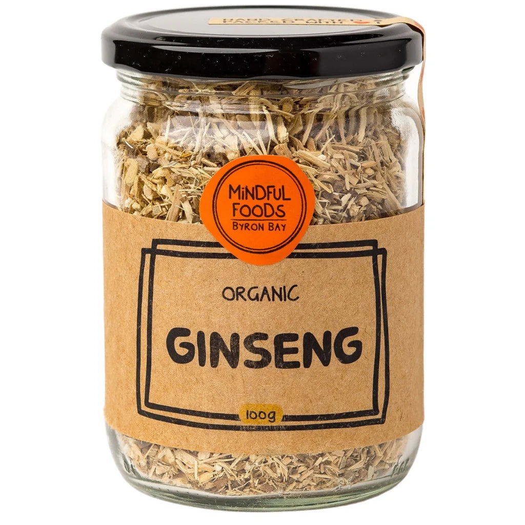 Mindful Foods Organic Ginseng 100g, Boost Your Energy Levels