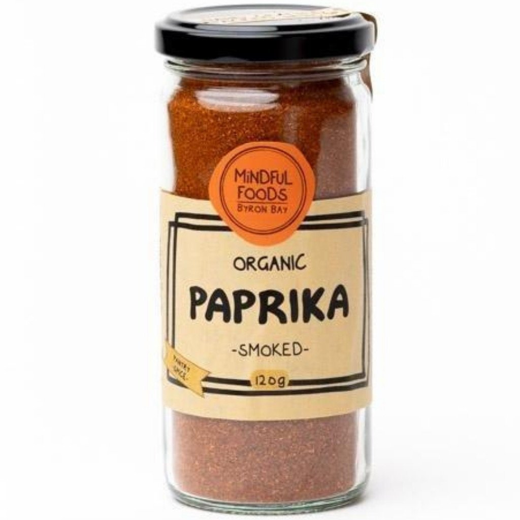Mindful Foods Organic Smoked Paprika 120g, For A Smokey Earthy Flavour