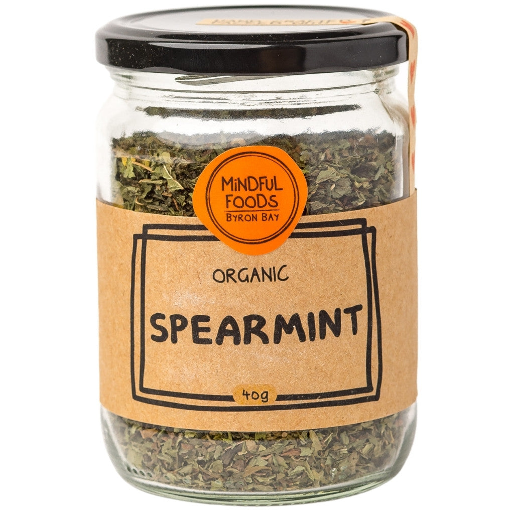 Mindful Foods Organic Spearmint Tea 70g, Refresh & Restore