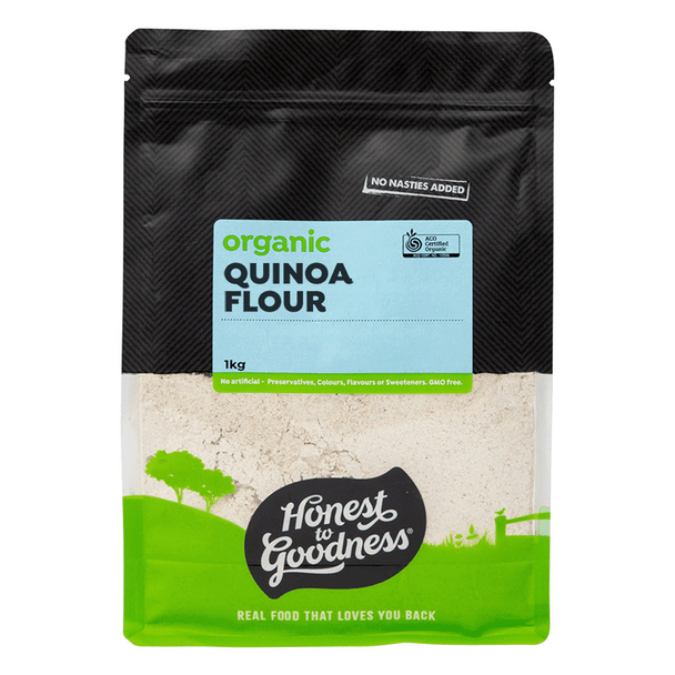 Honest To Goodness Organic Quinoa Flour 1kg, Mild & Nutty Flavour