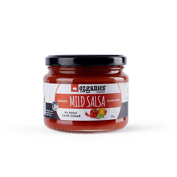Ozganics Organic Mild Salsa 310g, Gluten-Free With No Added Cane Sugar