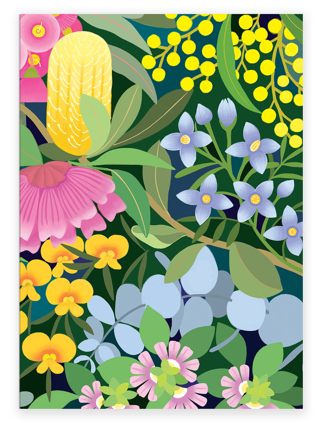 Earth Greetings Blank Notebook 64 Pages, Where Flowers Bloom Design From The Claire Ishino Collection
