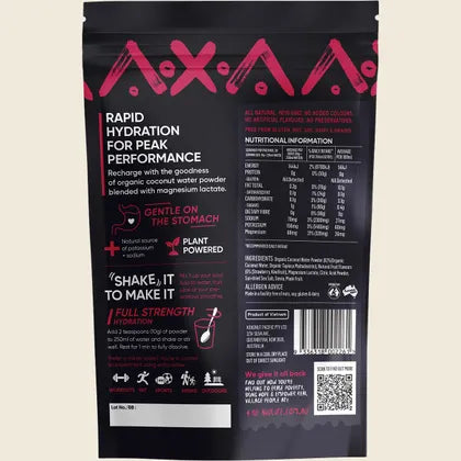 Niulife Hydrate Electrolyte Powder Kiwifruit & Strawberry 200g, No Added Preservatives