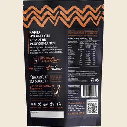 Niulife Hydrate Electrolyte Powder Tropical 200g, No Added Preservatives