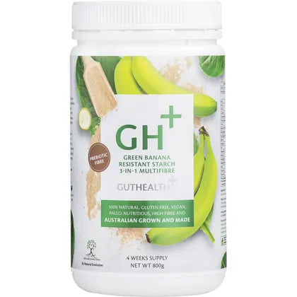 Natural Evolution GH+ Green Banana Resistant Starch 3-in-1 Multifibre 400g Or 800g, Australian Grown