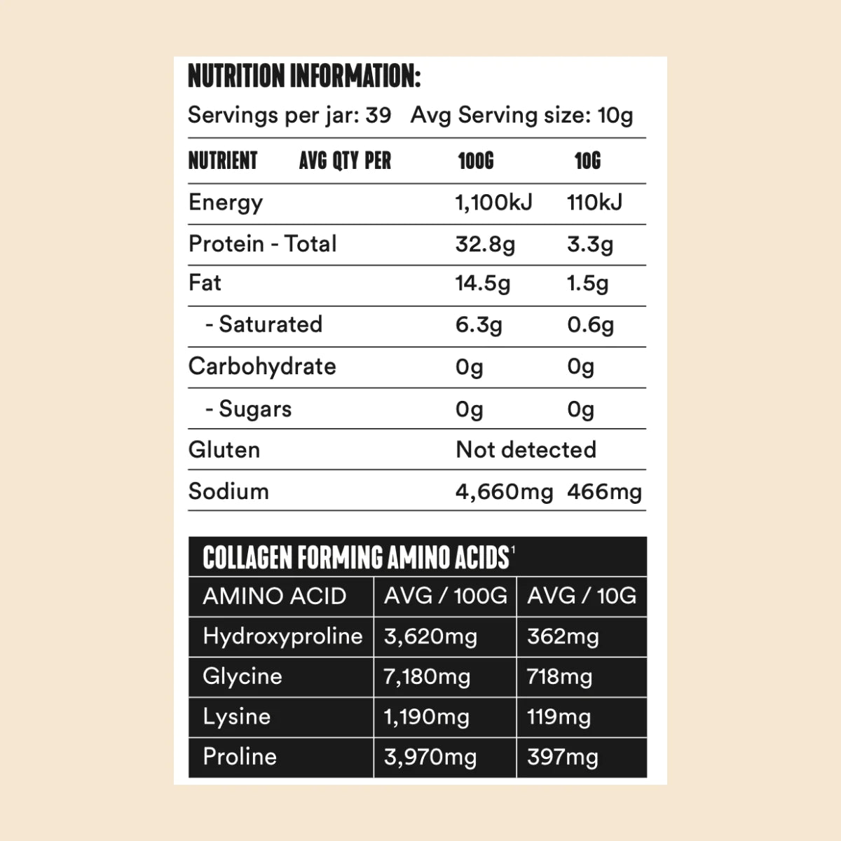 Gevity Bone Broth Body Glue 390g, Natural Flavour