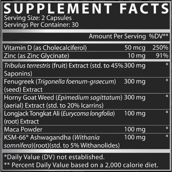 Nutrex Research T-UP Max; Complete Testosterone Support For Peak Performance 60 Capsules, ONE Month Supply