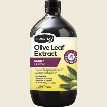 Comvita Olive Leaf Extract 500mL Or 1L, Mixed Berry Flavour