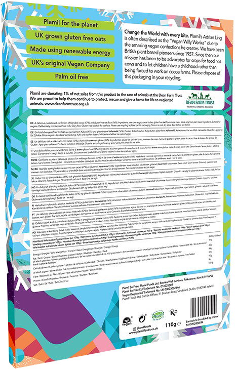 Plamil So Free Vegan Oat Milk Advent Calendar, Milk Chocolate Flavour