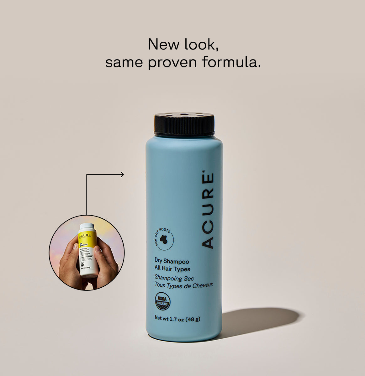Acure Dry Shampoo 48g, For All Hair Types