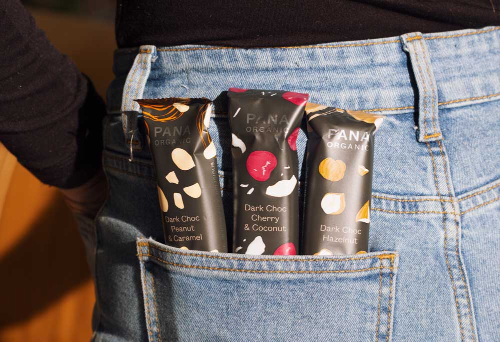 Pana Organic Snack Bar Single 40g Or A Box of 12, Dark Choc Cherry & Coconut Flavour