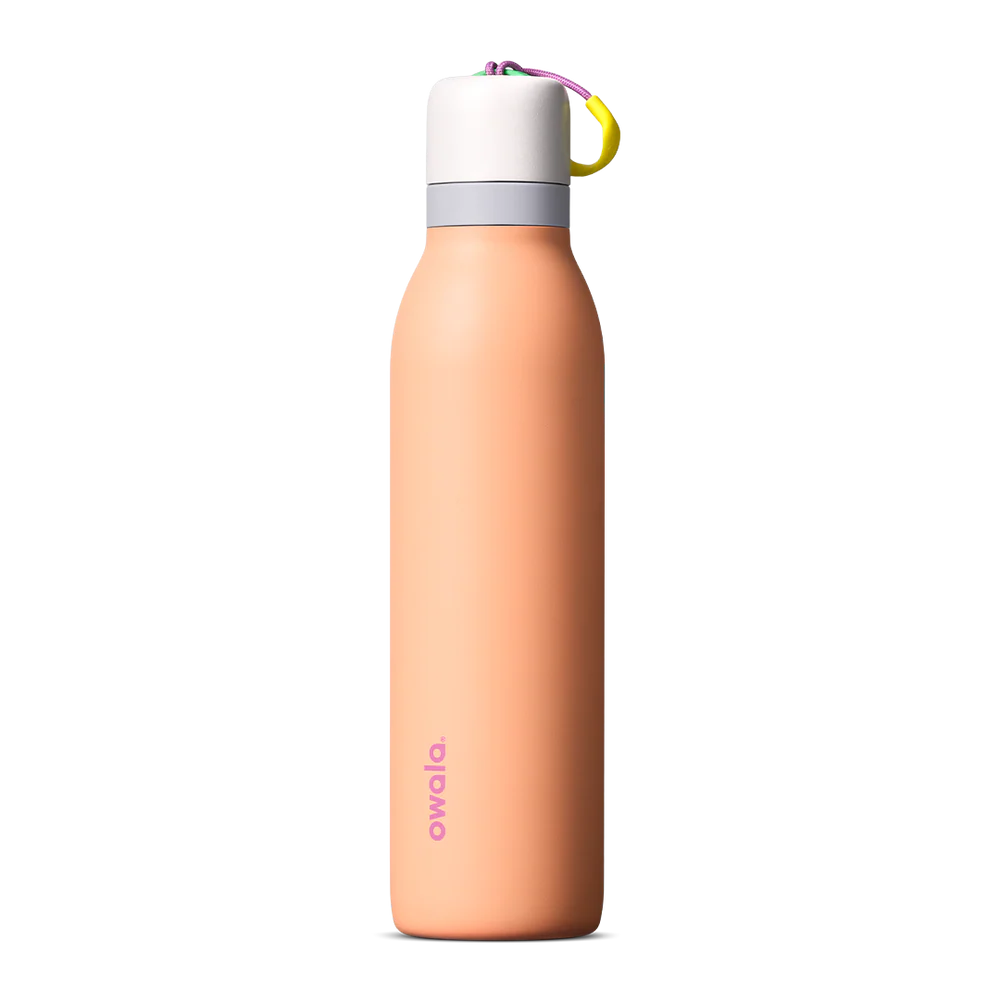 Owala FreeSip Twist Stainless Steel Water Bottle 18oz Or 24oz, Peachy Keen