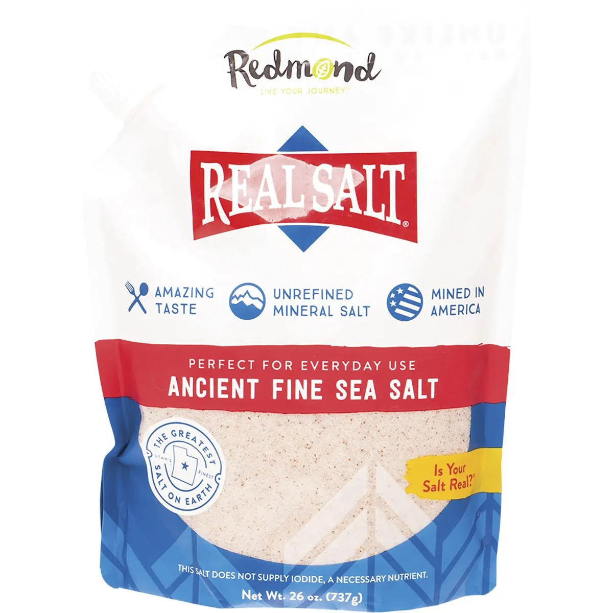 Redmond Real Salt Shaker 284g Or 737g, Ancient Fine Sea Salt