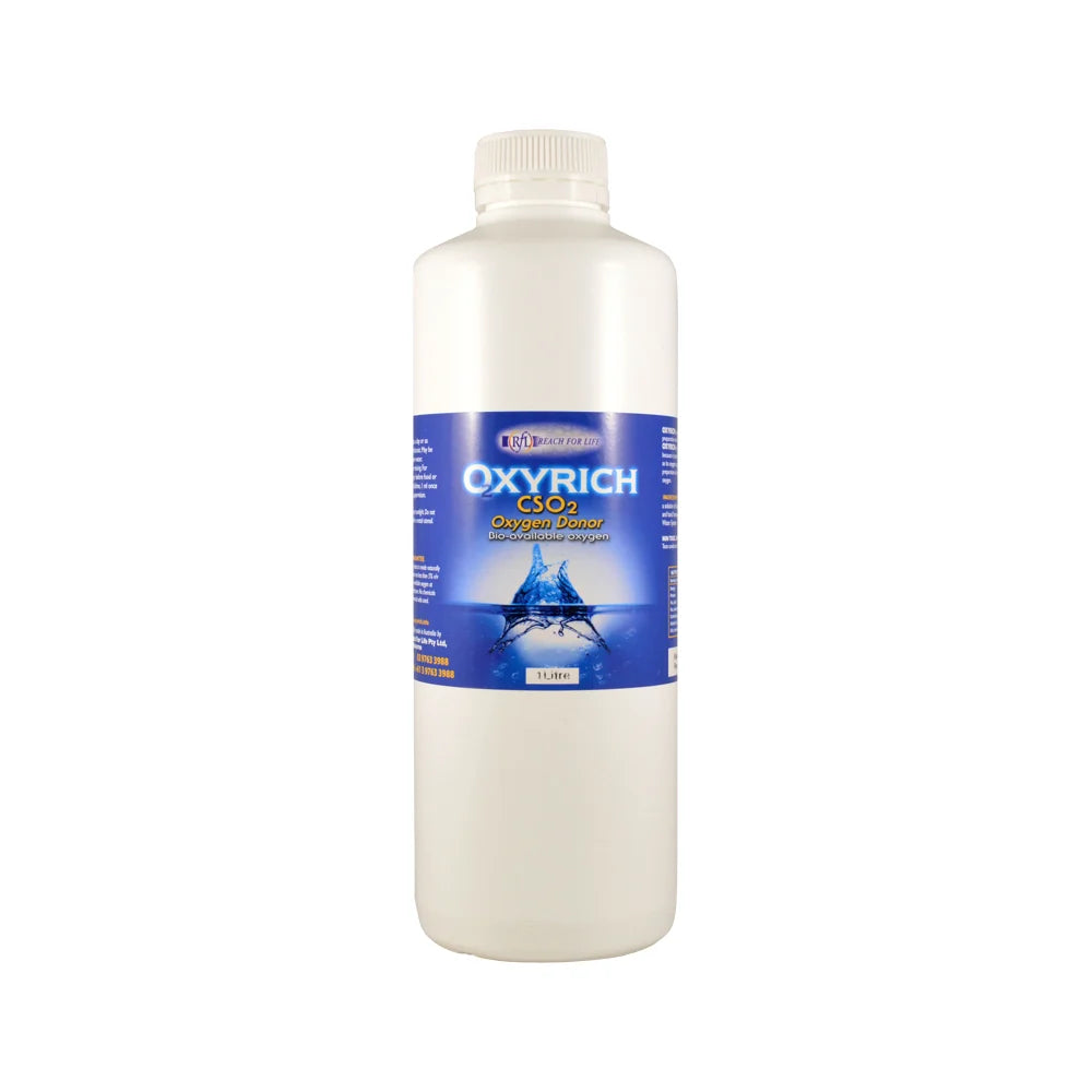 Reach For Life OxyRich CS02 Oxygen Donor 50mL, 250mL, 500mL Or 1L, Bio-Available Oxygen
