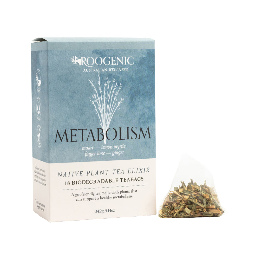 Roogenic Metabolism Tea 18 Tea Bags, Native Metabolic Support Blend
