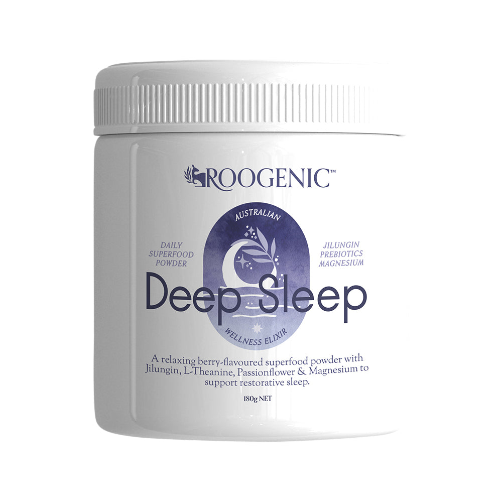 Roogenic Daily Superfood Powder Deep Sleep 180g, Night-time Relaxation & Recovery Blend