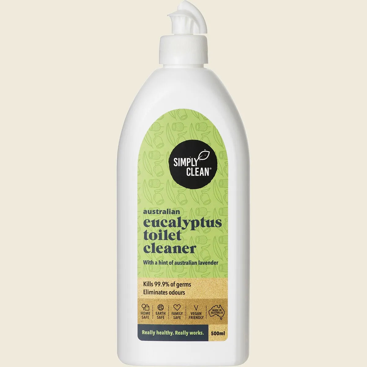 Simply Clean Toilet Cleaner Eucalyptus 500ml, Naturally Fresh Hygienic Clean