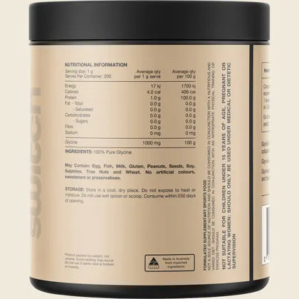 Switch Nutrition Glycine 100% Pure 200g, 200 Serves