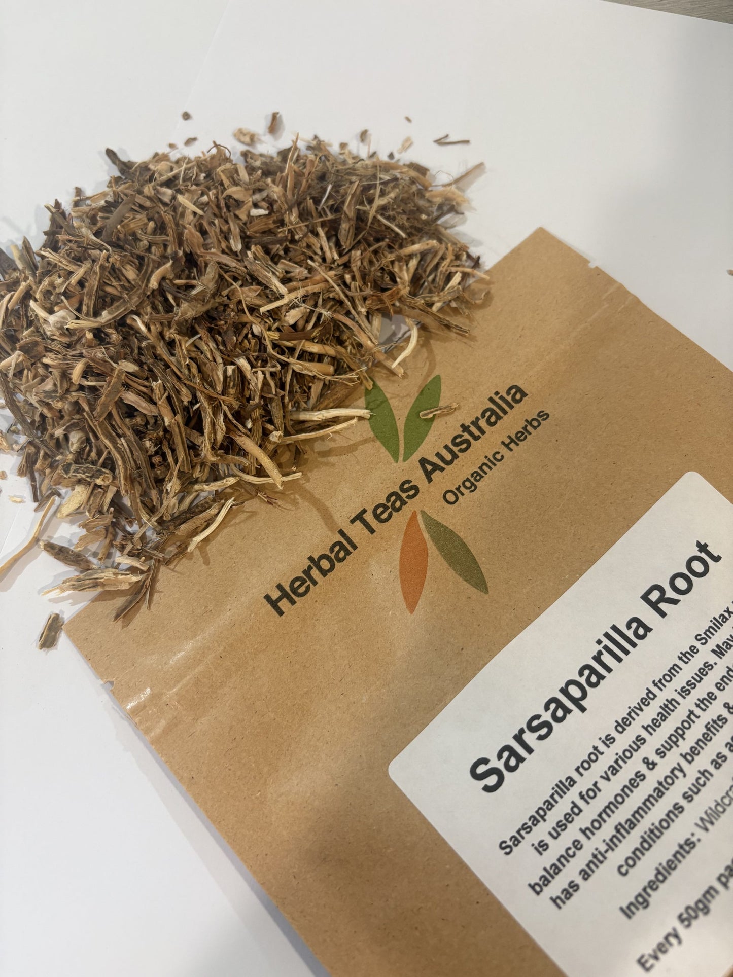 Herbal Teas Australia Sarsaparilla Root 50g, Makes Minimum 100 Cups!