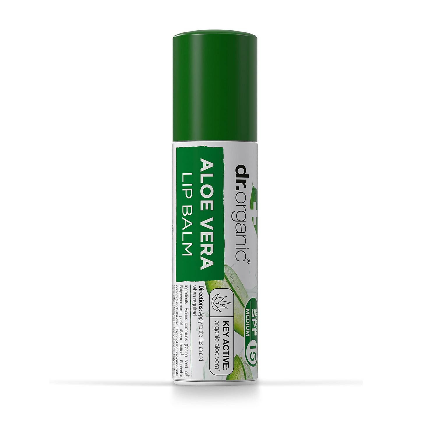 Dr Organic Lip Balm SPF 15, Aloe Vera