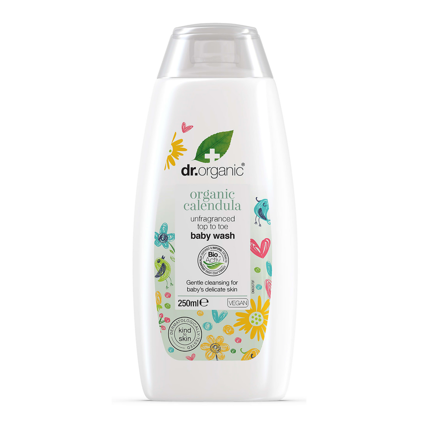 Dr Organic Baby Wash 250ml, Calendula {Unfragranced}