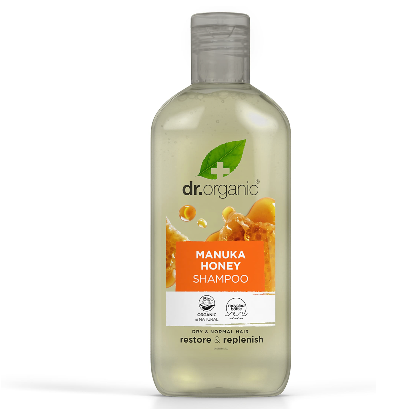 Dr Organic Manuka Honey Shampoo 265mL, Restore & Replenish | Normal To Dry Hair